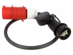 EMobility: cable | 1x0.5mm2,5x6mm2 | 440VAC | 22kW | IP44 | three-phase