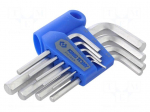 Wrench: hex key-set | inch | 9pcs.
