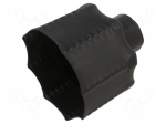 Heat shrink boot | 105/45mm | black | Diam.after shrinking: 27/27mm