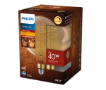 PHILIPS LED stikla-giant 40W E27 G200 zelta dimmējama spuldze RETRO vintage 8719514313781 929002983601