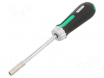 Screwdriver handle | with ratchet | 1/4"