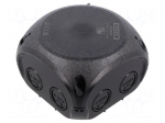 Enclosure: junction box | X: 93mm | Y: 93mm | Z: 62mm | IP66,IP67 | black