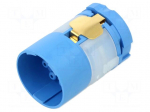 Connector: M23 | contact insert | PIN: 8(4+4) | male | crimped