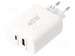 Power supply: switching | mains,plug-in | 5VDC, | 45W | 85.9% | white