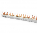 MCB busbar 10mm2, 3 phase, fork type, 1m, 57 modules