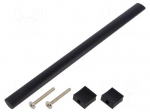 Holder | aluminium | matt black | H: 30.5mm | L: 244mm | W: 15.5mm | handle