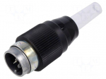 Connector: circular | 690 | 250V | 10A | PIN: 3 | plug | male | soldering