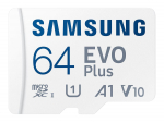 Samsung | MicroSD Card | EVO Plus | 64 GB | microSDXC Memory Card | Flash memory class U1