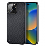 Back panel cover Dux Ducis Apple iPhone 14 Pro Max Fino case cover made of nylon material Black
