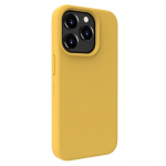 Back panel cover Evelatus Apple iPhone 15 Pro Premium Magsafe Soft Touch Silicone Case Gold