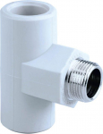 PP-R Tee &Oslash;25-3/4''M-&Oslash;25 Pipelife