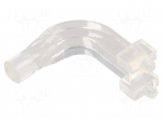 Fiber for LED | &Oslash;5mm | L: 25.4mm | No.of mod: 1 | Front: convex | angular