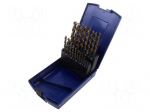 Drill set | for metal | high speed steel cobalt HSS-E | 19pcs.