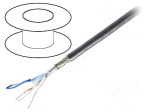 Wire | 2x2x28AWG | stranded | Cu | PVC | chrome | RS232,RS485 | 30m | 30V