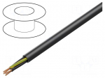 Wire | POWER 1000-YFR | 25G1mm2 | stranded | Cu | PVC | black | 600V,1000V