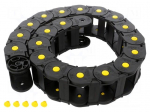 Cable chain | MEDIUM | Bend.rad: 100mm | L: 1000mm | Int.height: 35mm