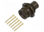 Connector: military | socket | female | PIN: 6 | VG95328 | 5A | crimped