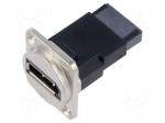 Coupler | DisplayPort socket,both sides | FT | 19x24mm | metal