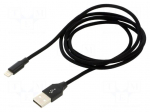 Cable | High Speed,USB 2.0 | Apple Lightning plug,USB A plug