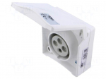 Connector: AC supply 3-phase | socket | female | 16A | 415VAC | Design