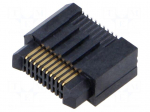 Connector: PCB to PCB | socket | male | PIN: 20 | ERM8 | vertical | 1.4A