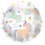 Folat Foil Balloon "Birthday Unicorn" 45cm