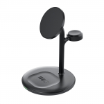 Greencell MagScape Inductive Charger Stand 3-in-1 MagSafe for iPhone, Apple Watch, AirPods and other wireless headphones