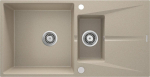 1.5-bowl granite sink with drainer
