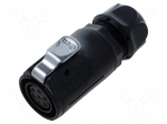 Connector: circular | plug | size 16 | 02 | female | PIN: 5 | 250V | 5A | IP67