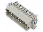 Connector: HDC | contact insert | male | EPIC H-A | PIN: 16 | 16A | 250V