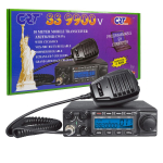 Amateur radio station CRT SS 9900V AM, FM, LSB, USB, CW 28-29.7Mhz, ASQ, DTMF, Roger Beep, 12V, CTCSS, DCS, programmable AM: 80W, FM: 50W, SSB: 80W PEP