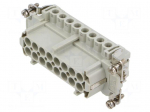 Connector: HDC | contact insert | female | CNE | PIN: 16 | 16A | 600V