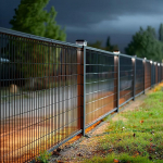 GreenBlue GB128 LED Fence Post Solar Lamp 100*100 with Dusk Sensor