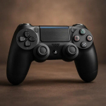 Wireless game controller Riff DualShock 4 v2 for PlayStation PS4 &mdash; Black, Bluetooth, rechargeable battery