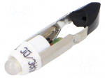 LED lamp | white | T5,5K | 24VDC | 24VAC | plastic | 3mm | -20&divide;60&deg;C