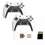 Gaming console GameBox  HY01 64bit Retro 20K Game 4K Hdmi stick console / Android Box x2 wireless controllers White