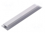 Profiles for LED modules | white | recessed | white | L: 1m | aluminium