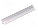 Profiles for LED modules | angular | white | L: 1m | aluminium | 30/60&deg;