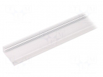 Profiles for LED modules | surface | white | L: 1m | aluminium