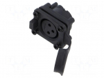 Connector: XLR | socket | female | AXS | 15A | 133V | PIN: 3 | IP65 | straight
