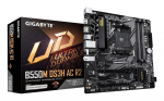 GIGABYTE B550M DS3H AC R2 Motherboard - AMD Ryzen 5000 CPUs, 5+3 Phases VRM, up to 4733MHz DDR4 (O.C.), 1xPCIe 4.0 + 1xPCIe 3.0 M.2, Wi-Fi 5, 1GbE LAN, USB 3.2 Gen 1