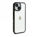 Back panel cover iLike Apple iPhone 15 Pro STARS LENS ACRYLIC COVER Black