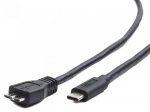 Cable Gembird MicroUSB Male - Type C Male 3.0 1m Black
