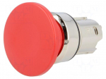 Switch: push-button | Stabl.pos: 1 | 22mm | red | Illumin: none | IP67