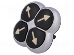 Switch: 4-position | Stabl.pos: 1 | 22mm | black | Illumin: none | IP66
