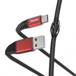 Cable Hama  Extreme USB 2.0 USB A to USB C Cabel 1,5 m Red Black