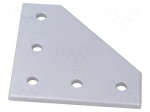 Flat bar | for profiles | triangular | W: 88.5mm | H: 5mm | L: 88.5mm