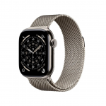 Apple Watch Series 11 GPS + Cellular 42mm Natural Titanium Case with Natural Milanese Loop