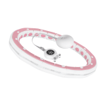 Isikliku hoolduse tooted // Masseerijad // Smart Hula Hop odchudzające koło z licznikiem, wypustkami i obciążeniem 50cm, r&oacute;żowe, REBEL ACTIVE