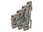 Splice terminal: rail | PT | 32A | 800V | for DIN rail mounting | grey